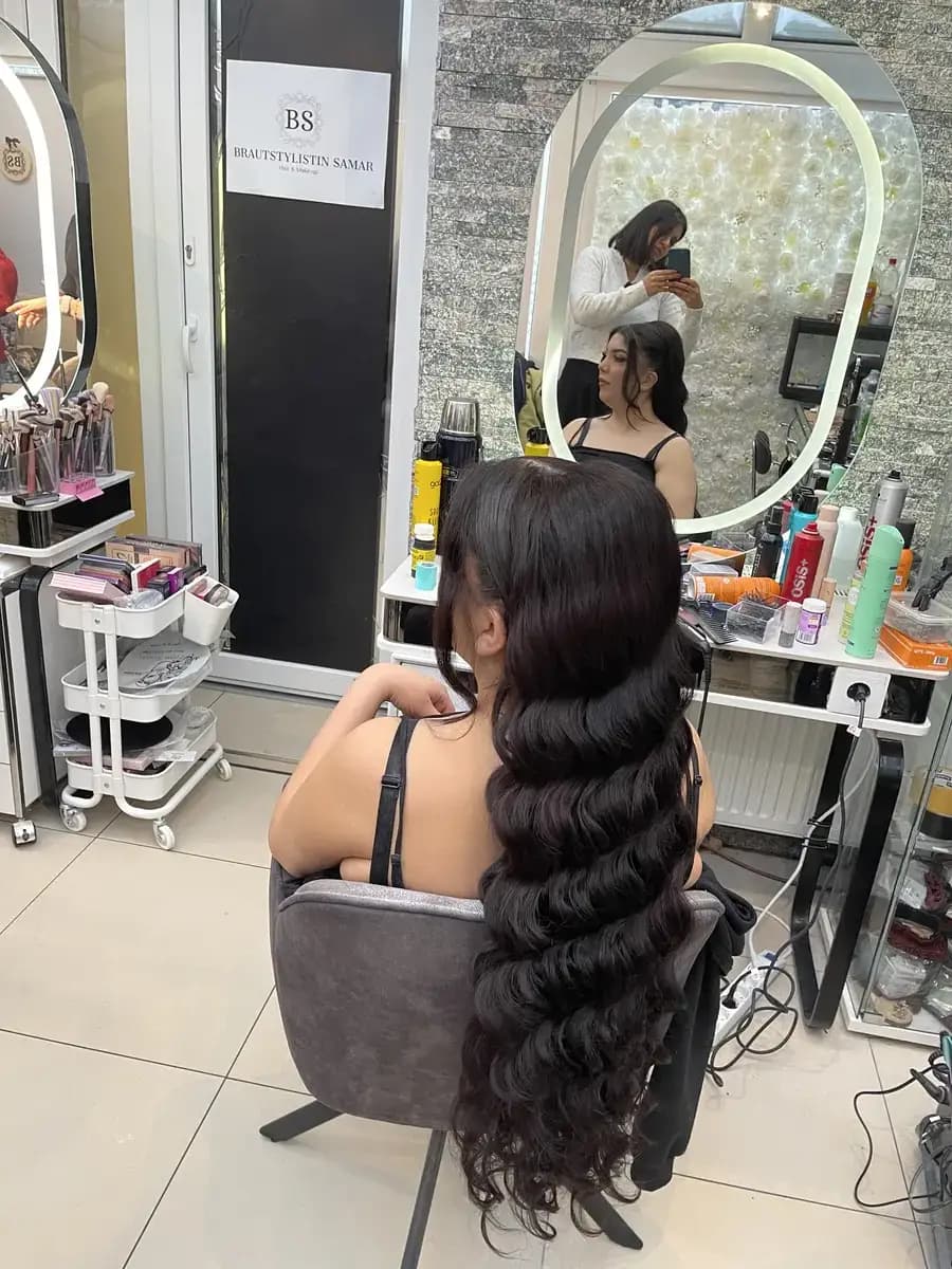 مدل رترو بلند — Lange Wasserwelle